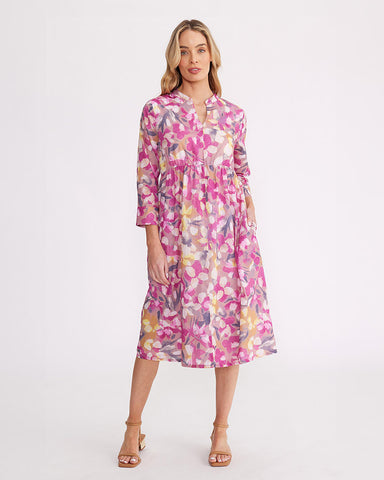 Yarra Trail Rose Petal Print Dress