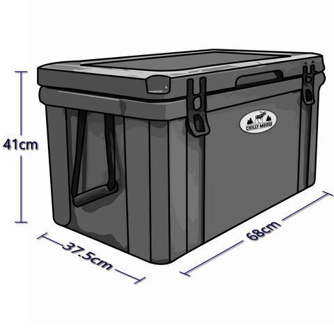 Dimensiones exteriores de 55L