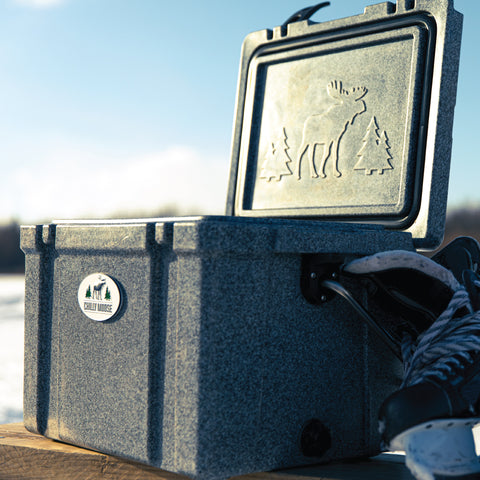 Caja de hielo fría de 25 litros, piedra lunar