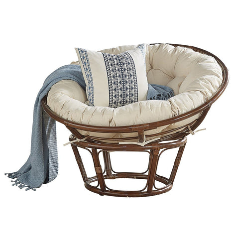 Espresso Papasan Chair Patio Sunroom Furniture Panama Jack