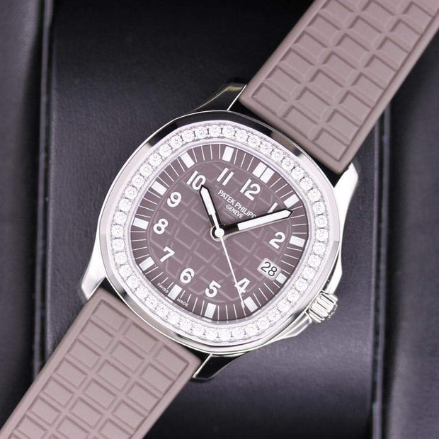 Patek Philippe Aquanaut Luce Quartz 35mm 5067a Brown Dial First Class Timepieces