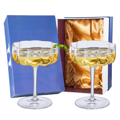 Flower Vintage Wine Glassware - Set of 2-13 oz Colorful Cocktail, Martini &  Champagne Glasses, Prose…See more Flower Vintage Wine Glassware - Set of