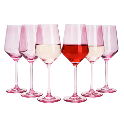 Colored Crystal Wine Glass Set of 6, Large Unique 16 oz Glasses, Great for  all Occasions & Special C…See more Colored Crystal Wine Glass Set of 6