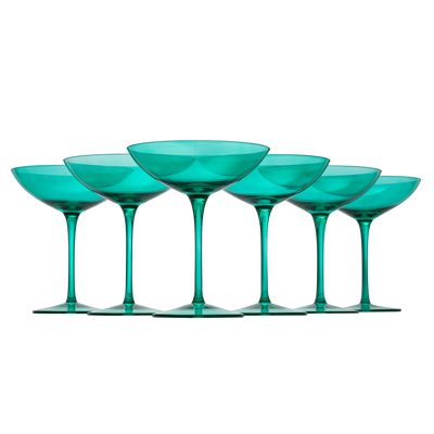 Unbreakable Pastel Color Acrylic Champagne Flutes Glasses, Set of 6