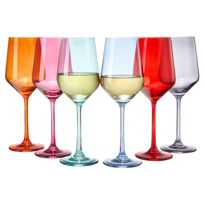 The Wine Savant Beautiful Hand Painted Wine Glasses Set of 2 – Alrossa