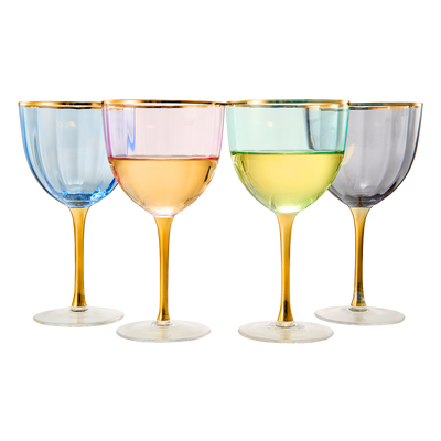 Viski Nick and Nora Glasses, Stemmed Drinkware, Premium Crystal Cocktail  Glasses, Cocktail Coupe Glasses, Home and Bar Glass cups, Set of 2, 6oz