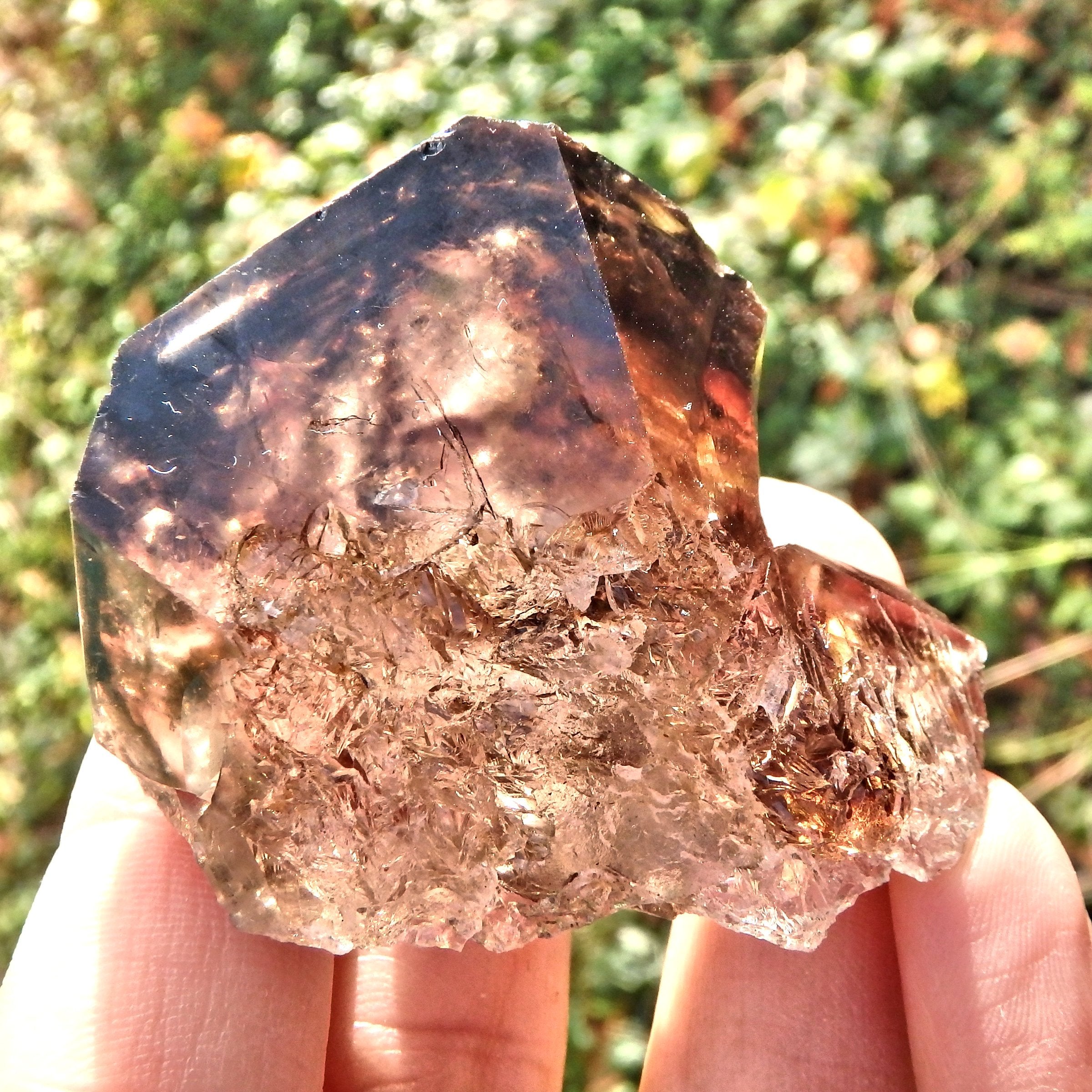 Self Healing & Caves Elestial Smoky Quartz From Brazil