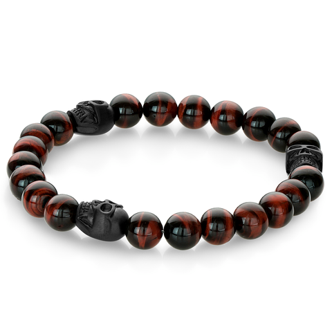 Garnet,Lapis and Red Tiger Eye bracelet – Unime Gems
