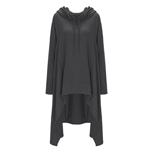 Oversized Goth Hoodie (plus sizes available) Dark Grey / 5XL - Cradle Of Goth