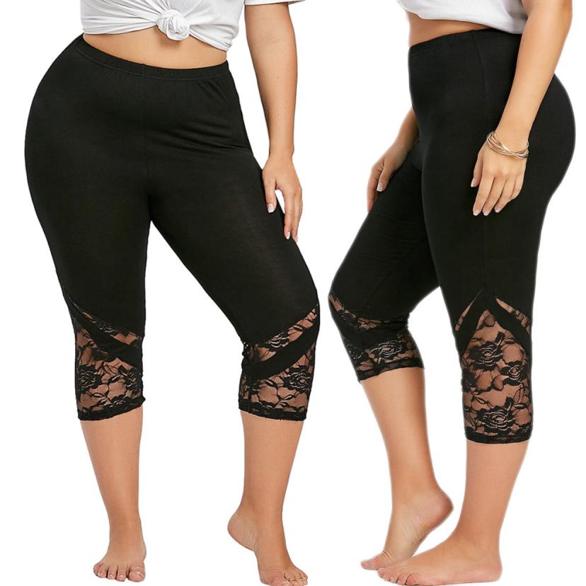 plus size lace leggings