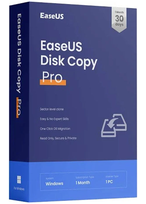 EaseUS Disk Copy Pro (PC) — 1 Device, 1 Month — EaseUS Key — Global