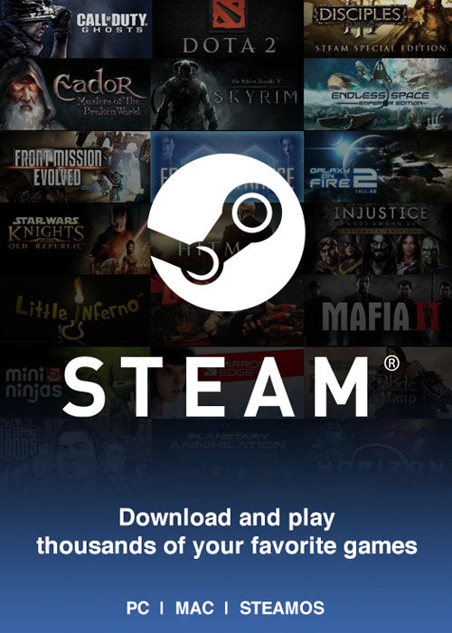 Steam US - 10, 20, 50, 75, 100 USD SWC - Steam Wallet Code for US (Fast  Email Delivery) - O's Game Tech Store