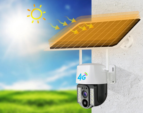 4G كاميرا مراقبة  بالطاقة الشمسية