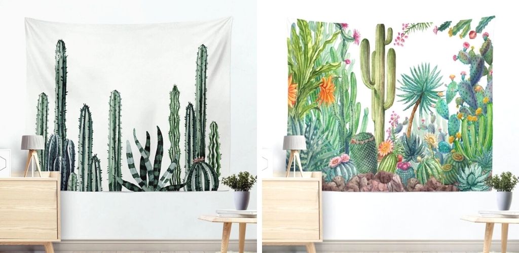 tenture murale cactus