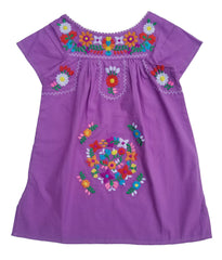 girl mexican embroidered dress