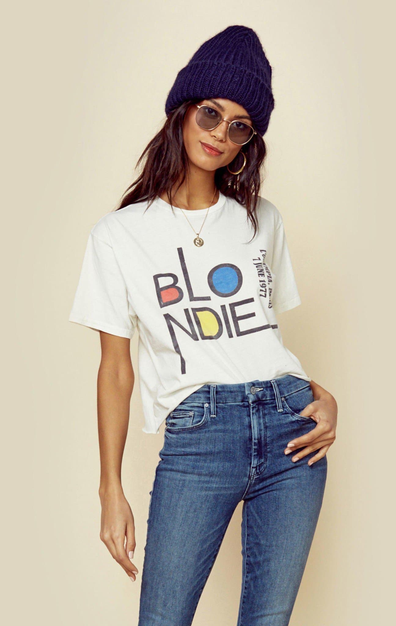 THE ORIGINAL RETRO BRAND BLONDIE PARIS CROP TEE - AWH