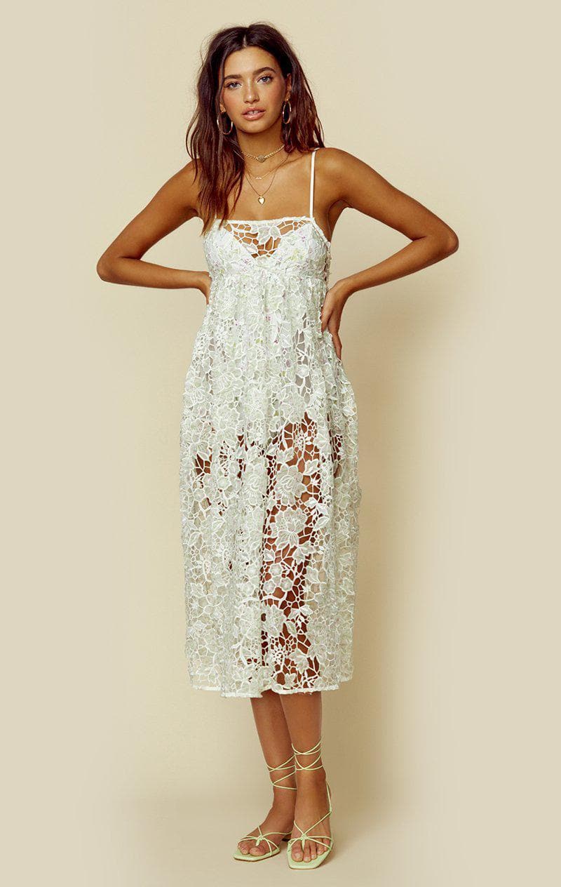 FOR LOVE AND LEMONS SUNDAE TANK MIDI DRESS - PASTEL