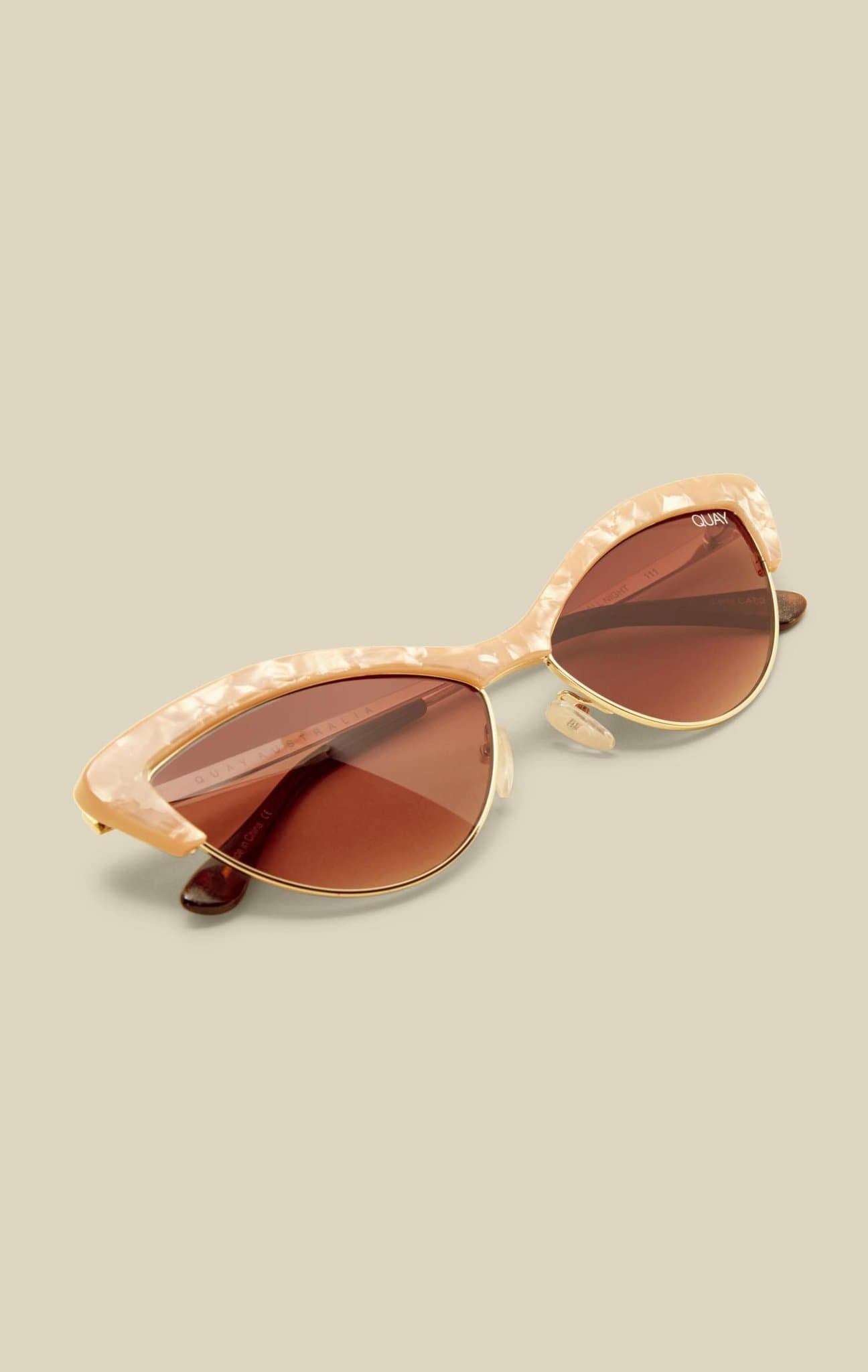 QUAY EYEWARE ALL NIGHT - PEACH/BROWN