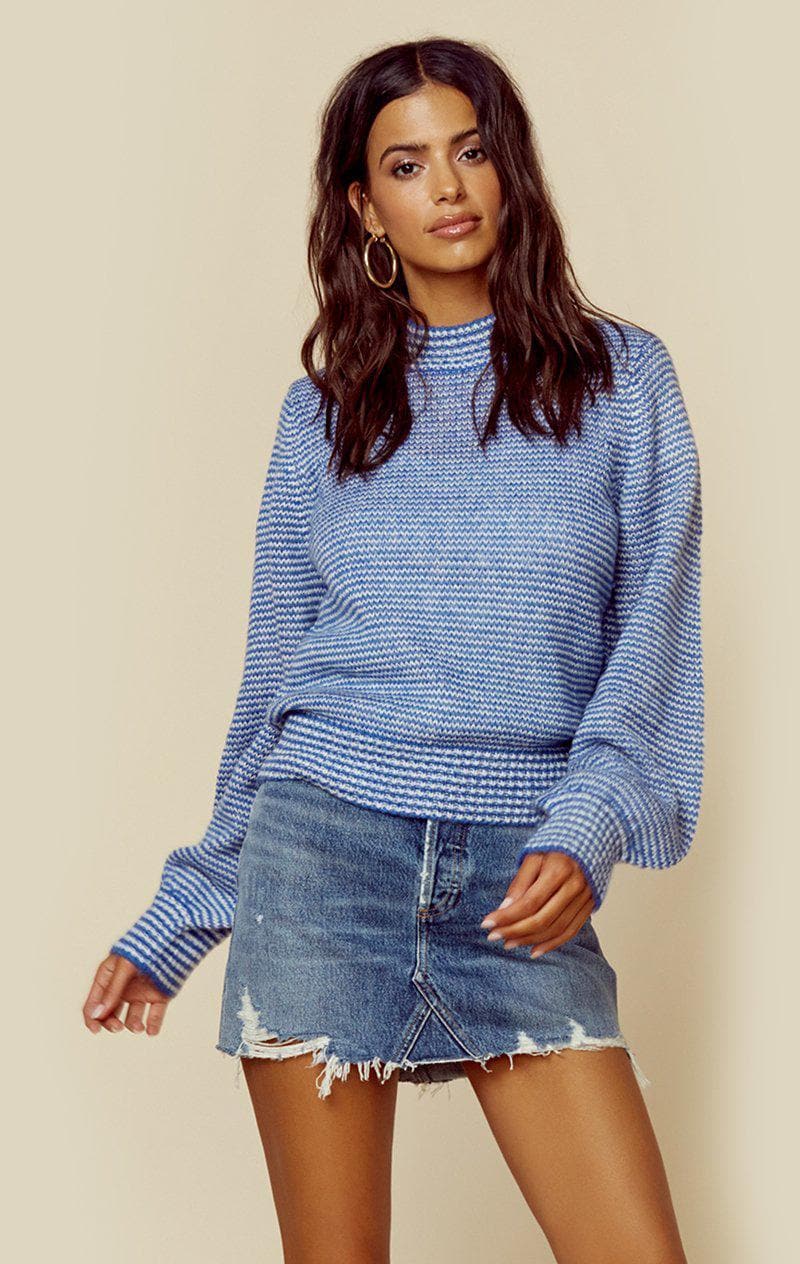 ROLLAS PARISIAN GIGI SWEATER - FRENCH BLUE STRIPE