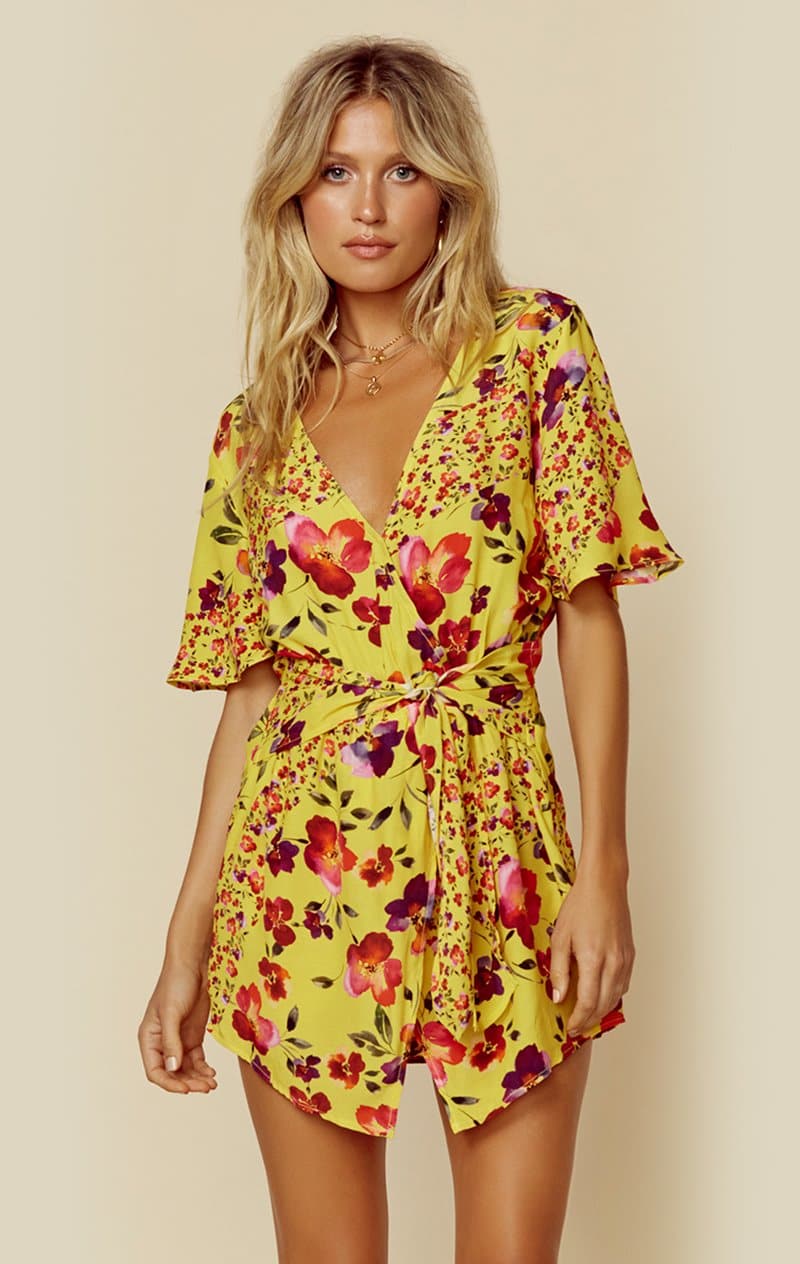 BLUE LIFE GEM ROMPER - MUSTARD BLOSSOM