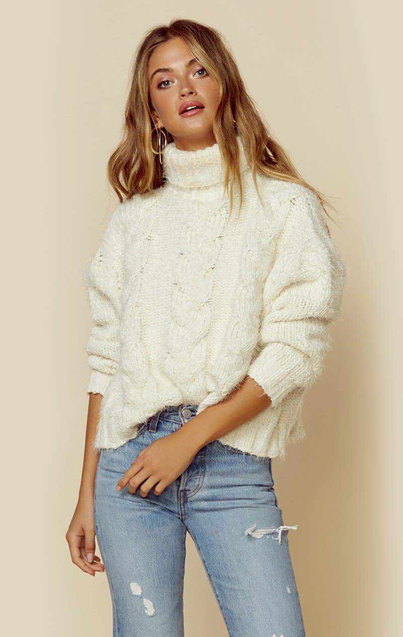 SAGE THE LABEL CELESTIAL SWEATER - IVORY