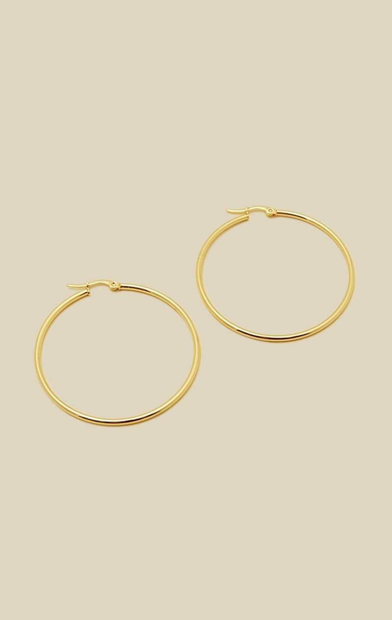 NATALIE B FRANKIE HOOPS - GOLD