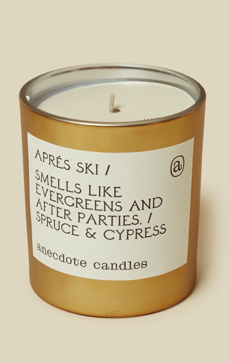 ANECDOTE CANDLES GOLD TUMBLER CANDLE - APRES SKI