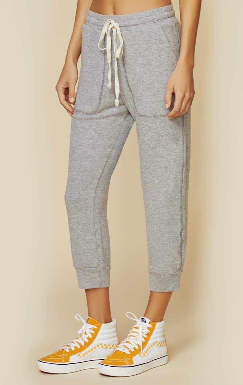 ALL THINGS FABULOUS PANT WITH POCKET - HEATHER GREY