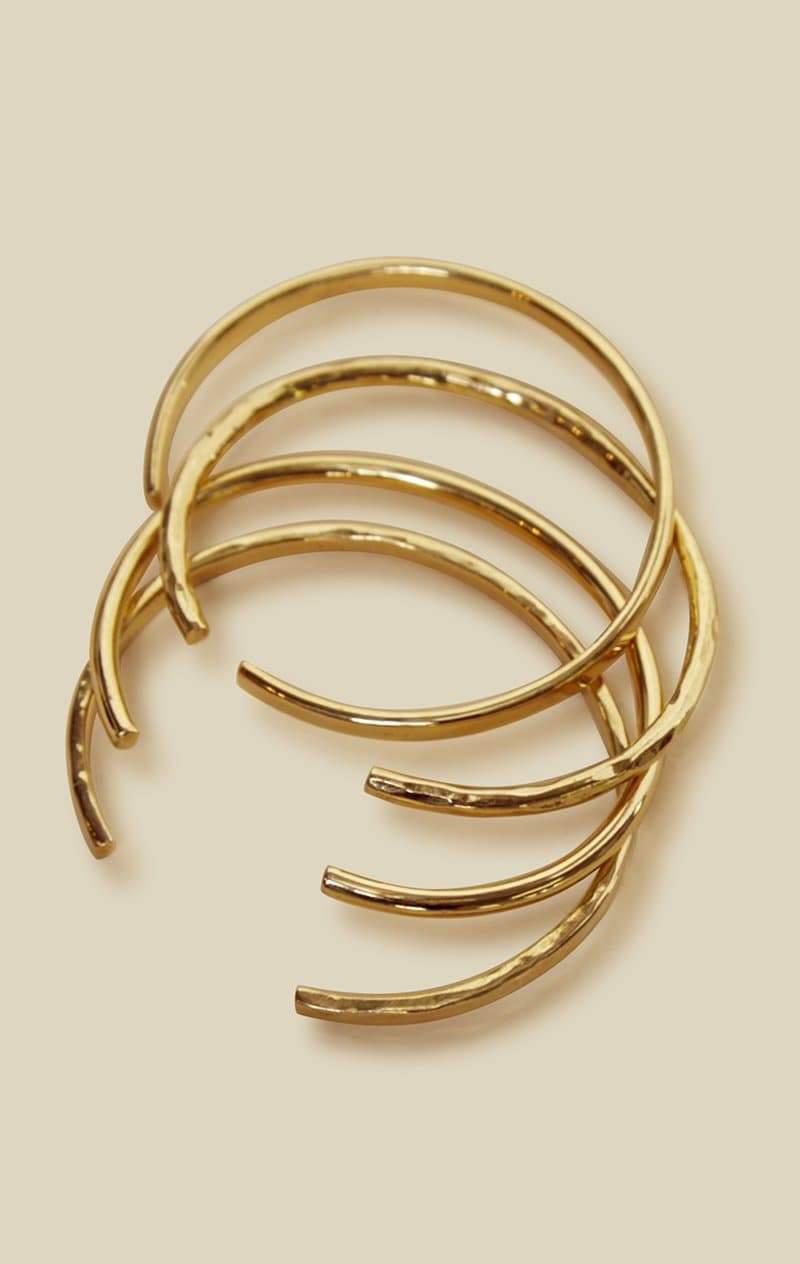 SOKO DELICATE BANGLE SET - BRASS