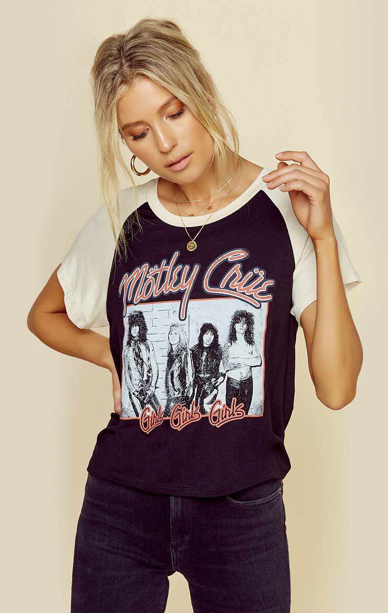 LIFE CLOTHING MOTLEY CRUE TEE - BLACK