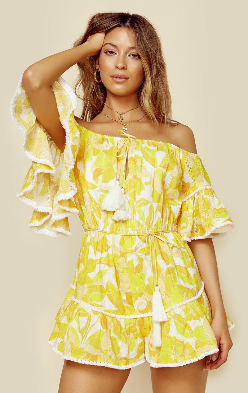 SIGNIFICANT OTHER ISLA ROMPER - GOLDEN FLORAL