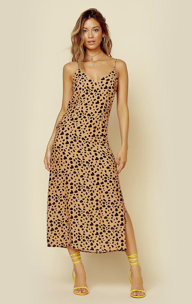 BLUE LIFE DARIA DRESS - TAN ANIMAL