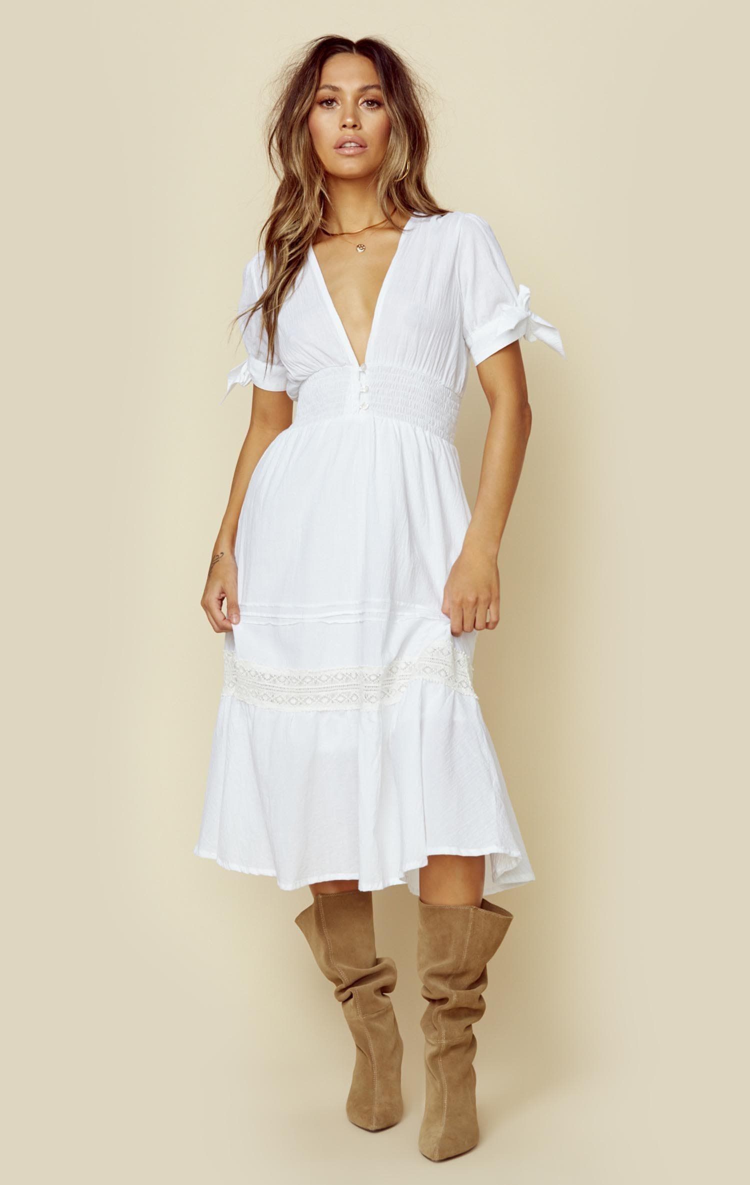 CLEOBELLA CLAIRE DRESS - WHITE