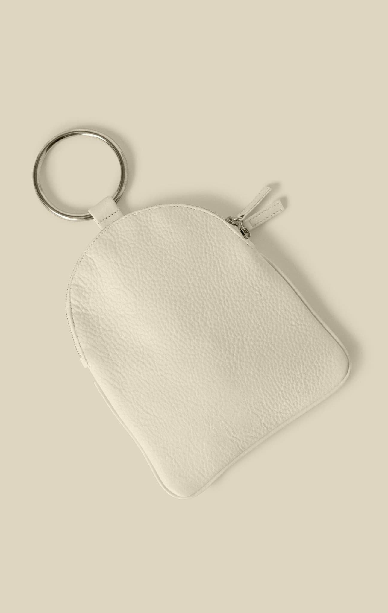 MYERS COLLECTIVE LARGE RING POUCH - WHITE