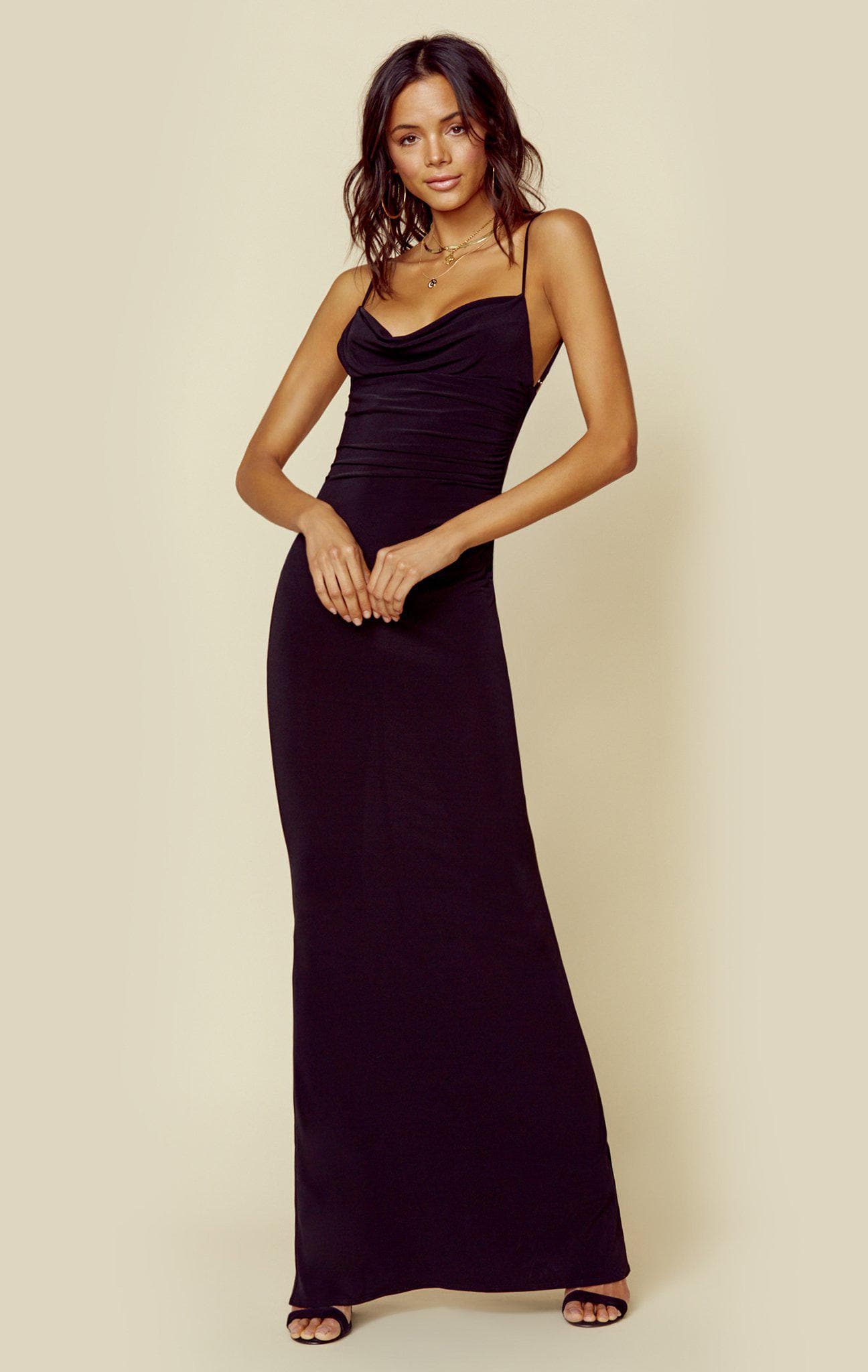 KATIE MAY SURREAL GOWN - BLACK