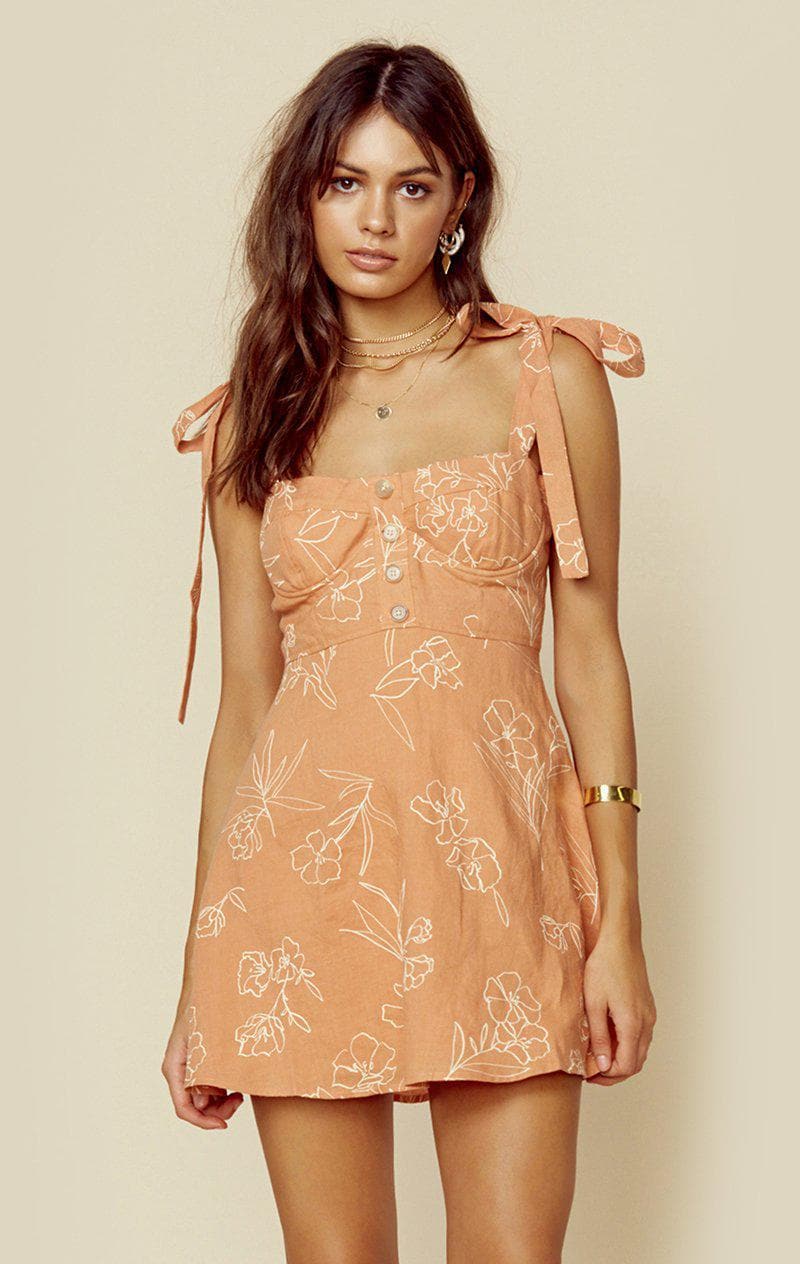 CAPULET HAYDEN MINI DRESS - OLEANDER