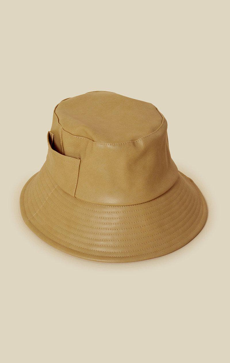 LACK OF COLOR WAVE BUCKET HAT - CAMEL