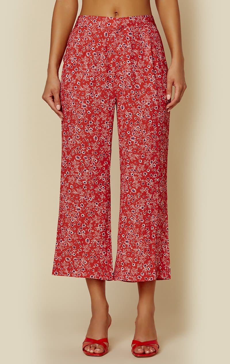 BLUE LIFE CAMILLA PANT - NAVY DITSY FLORAL