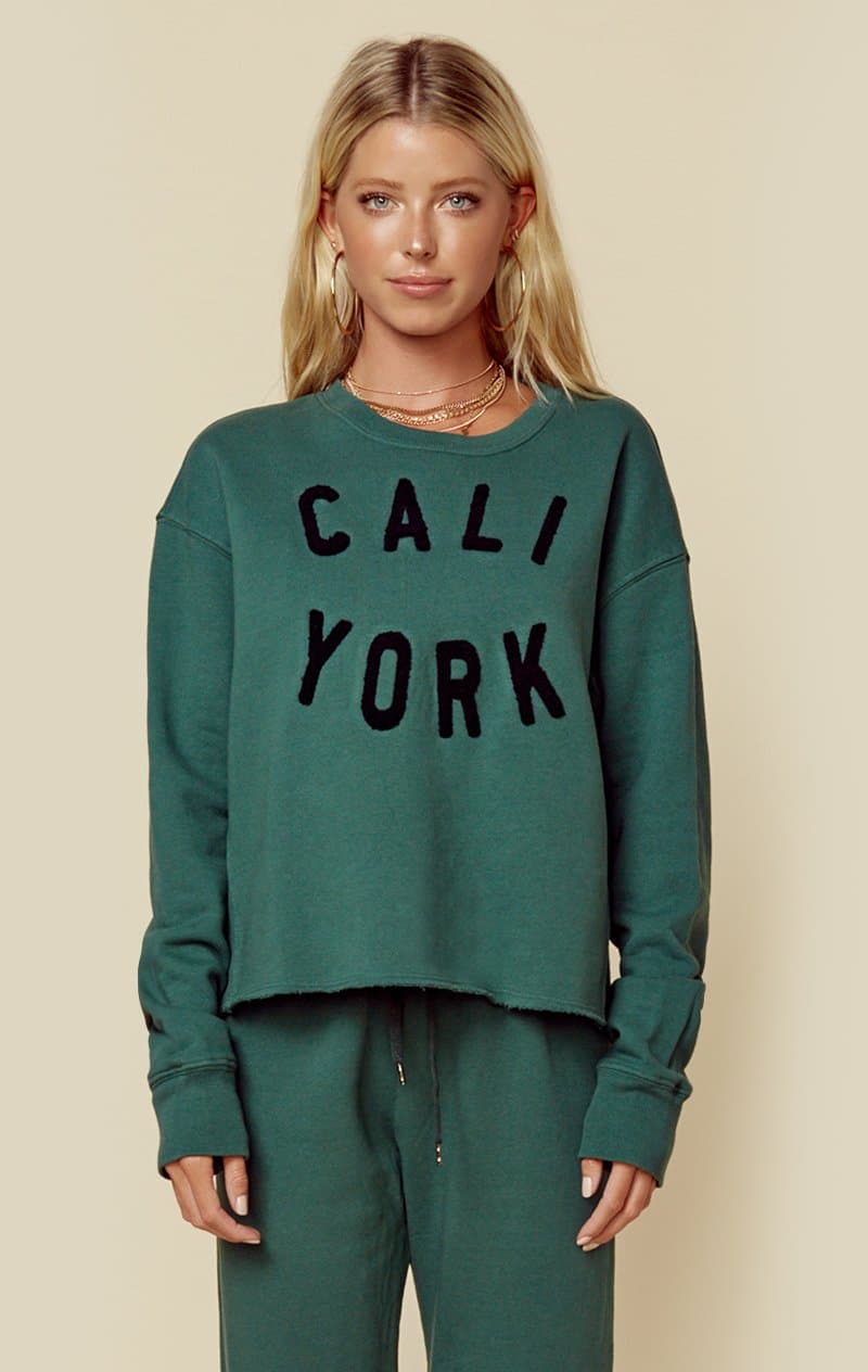 SUNDRY CALI YORK SWEATSHIRT - SYCAMORE