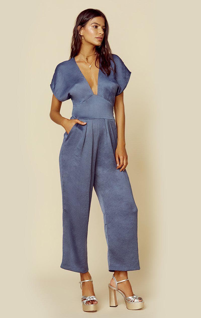 BLUE LIFE OLGA ROMPER - DUSTY BLUE