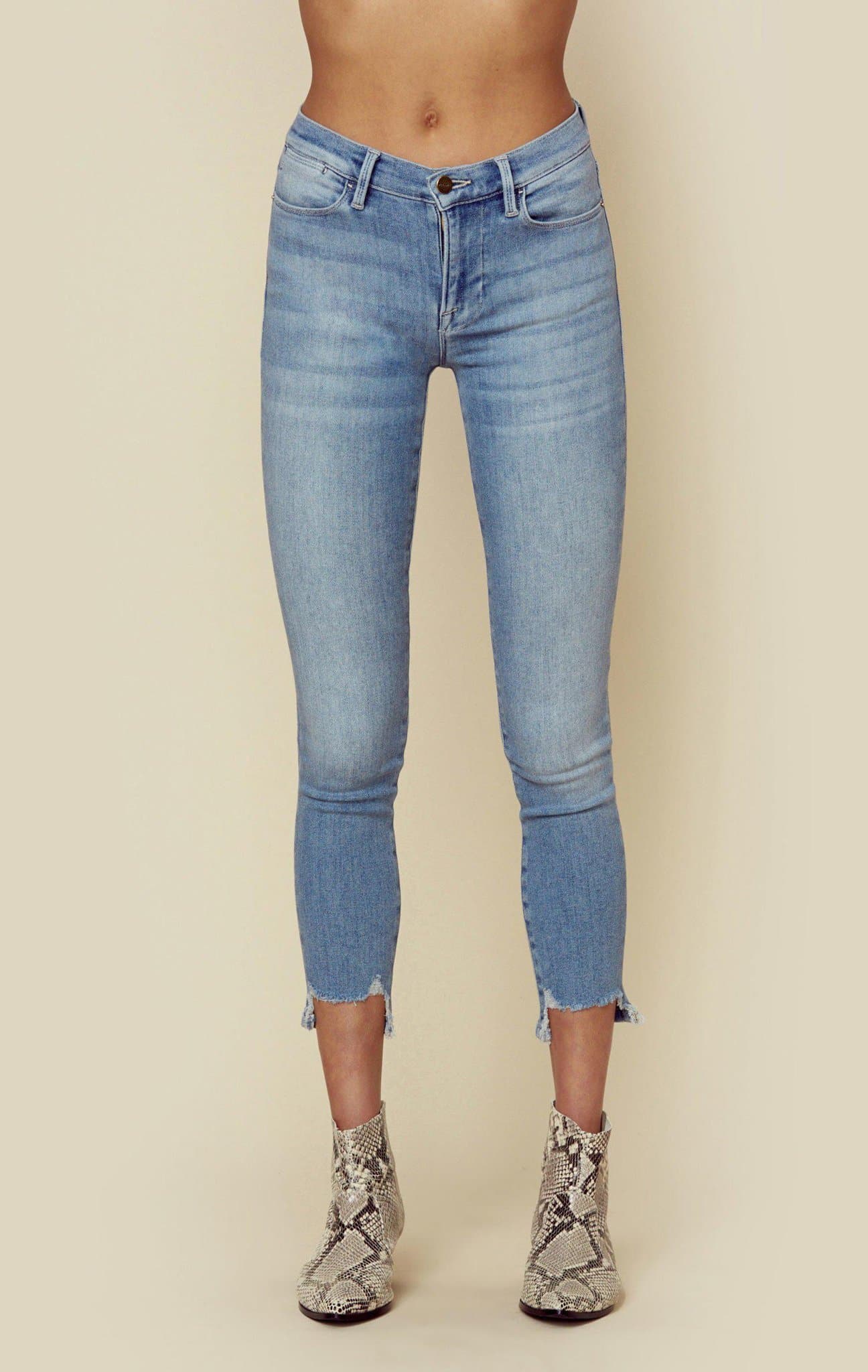 FRAME DENIM LE HIGH SKINNY FRONT CHEW - PALTROW