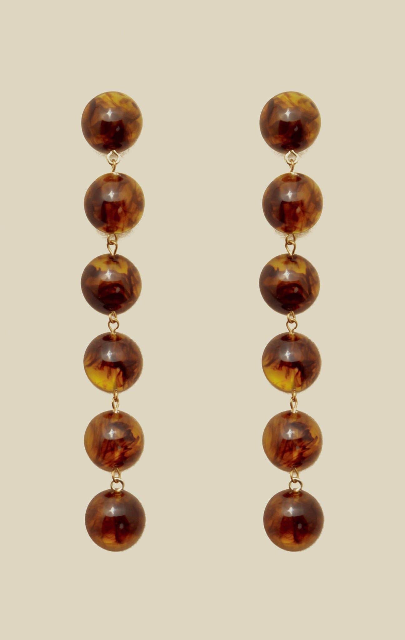 VALET TALLULAH EARRINGS - TORTOISE