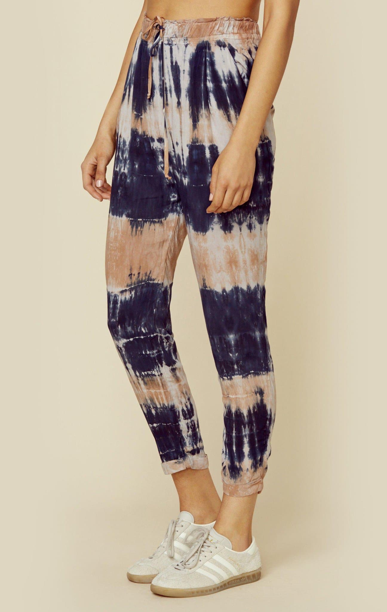 BLUE LIFE LENA PANT - NAVY CREAM TIE DYE