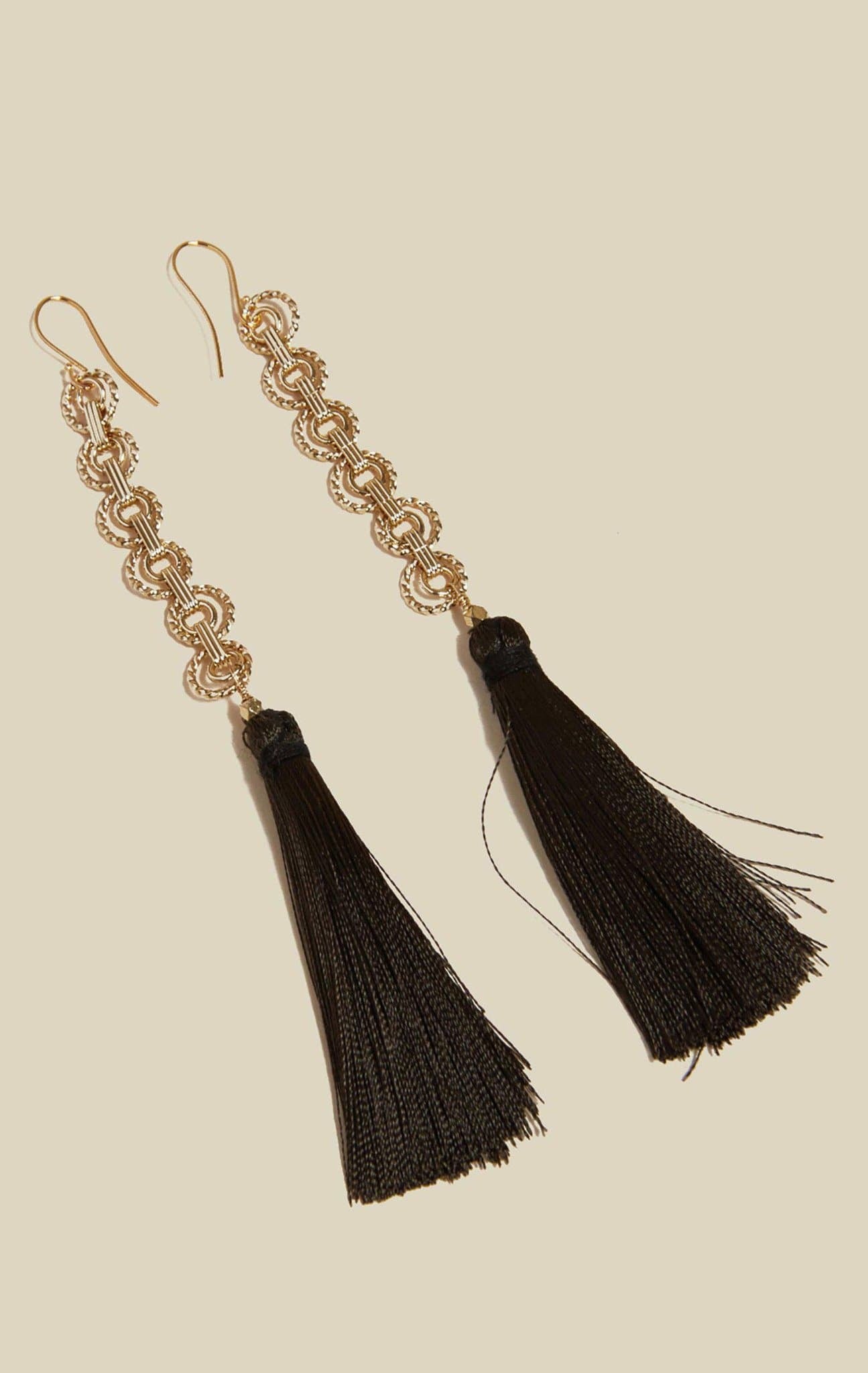 VANESSA MOONEY THE ISLA TASSEL EARRINGS - RED