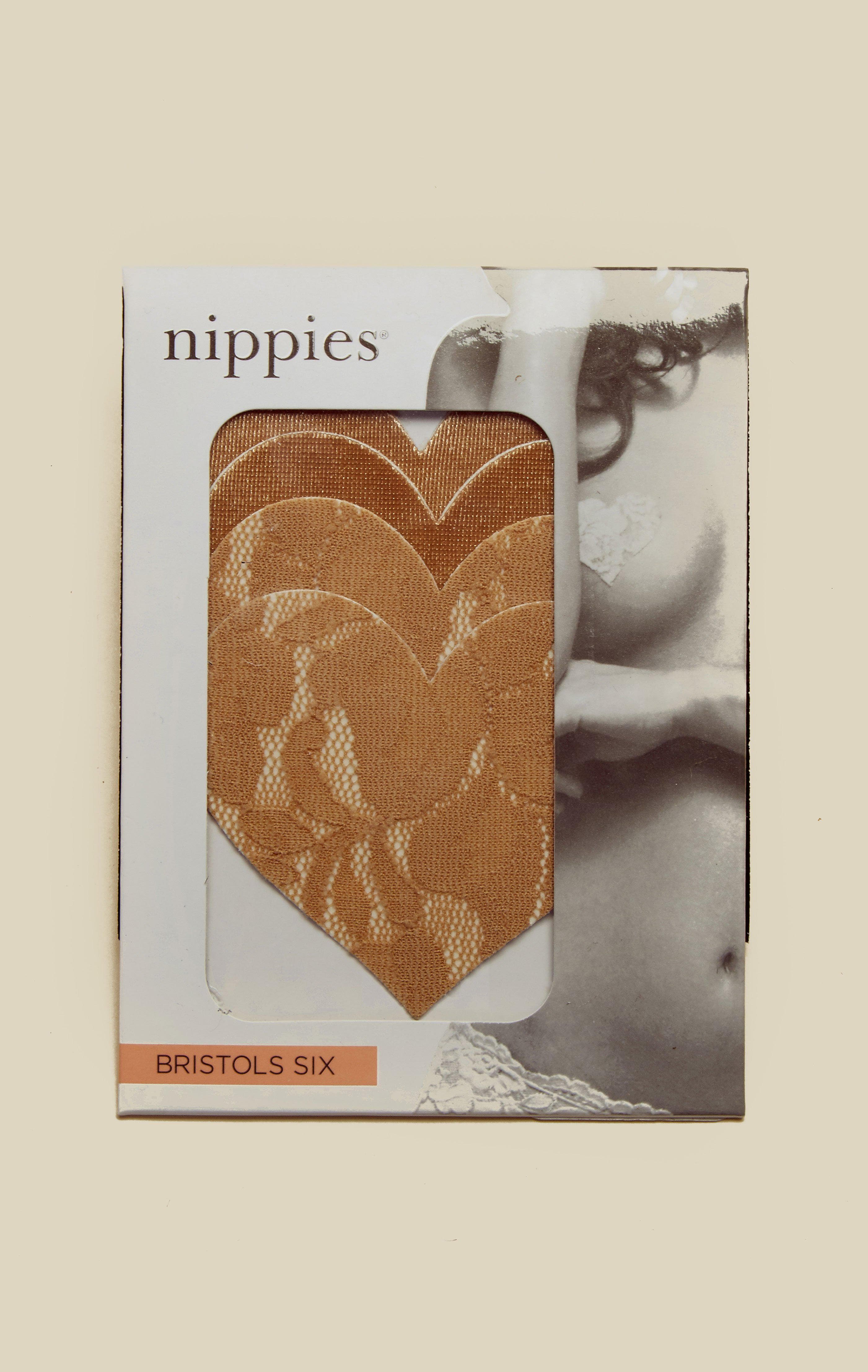 NIPPIES LACE + SATIN ADHESIVE PASTIES - CREME LACE