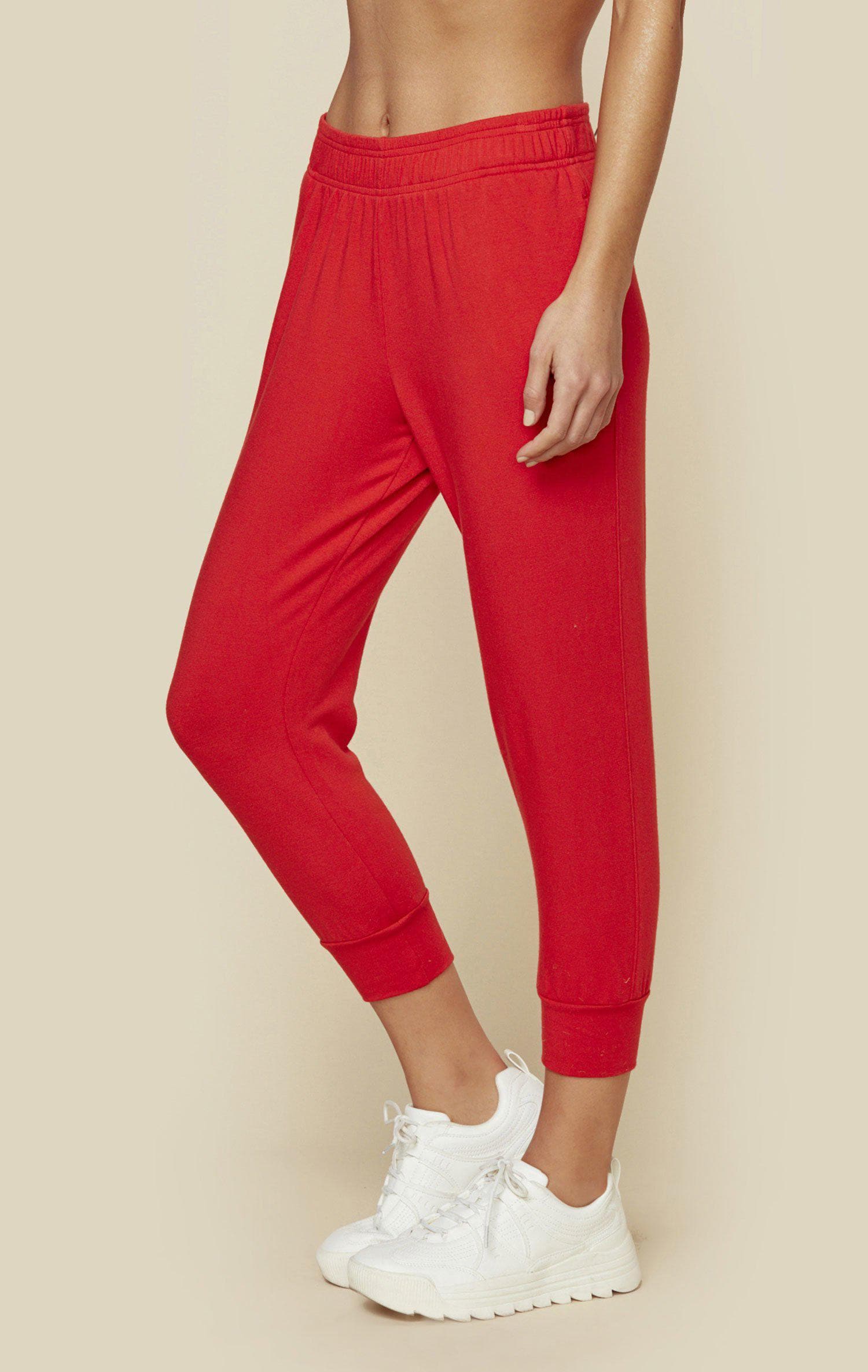 SELKIE THE VINTAGE JOGGER SWEATS - CHERRY