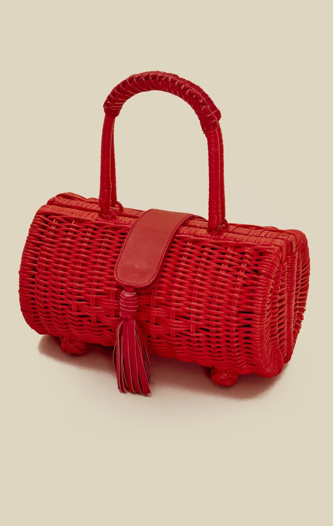 CLEOBELLA CLARISSA WICKER BAG - SALSA