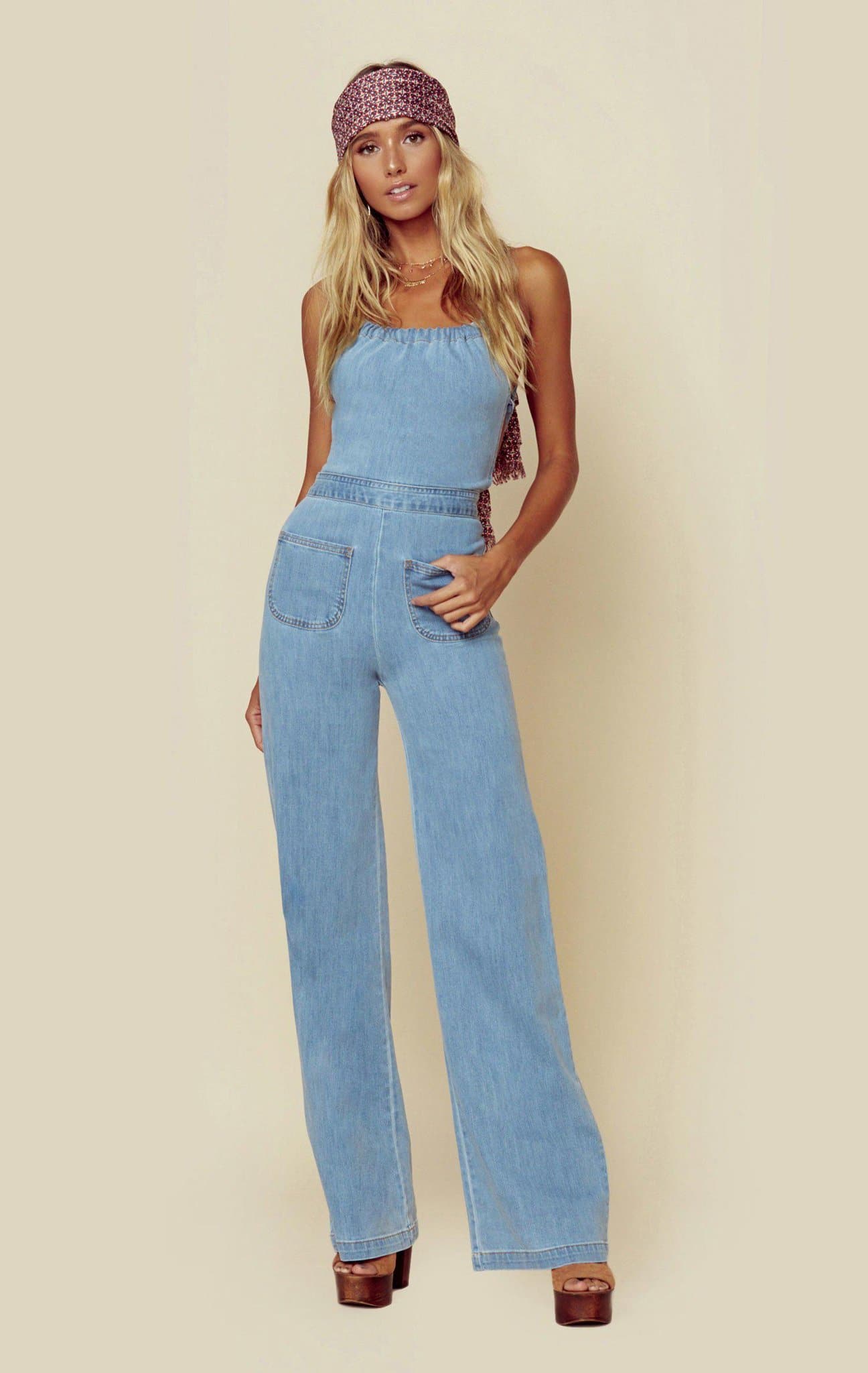 STONED IMMACULATE JEAN GENIE JUMPSUIT - FLMR