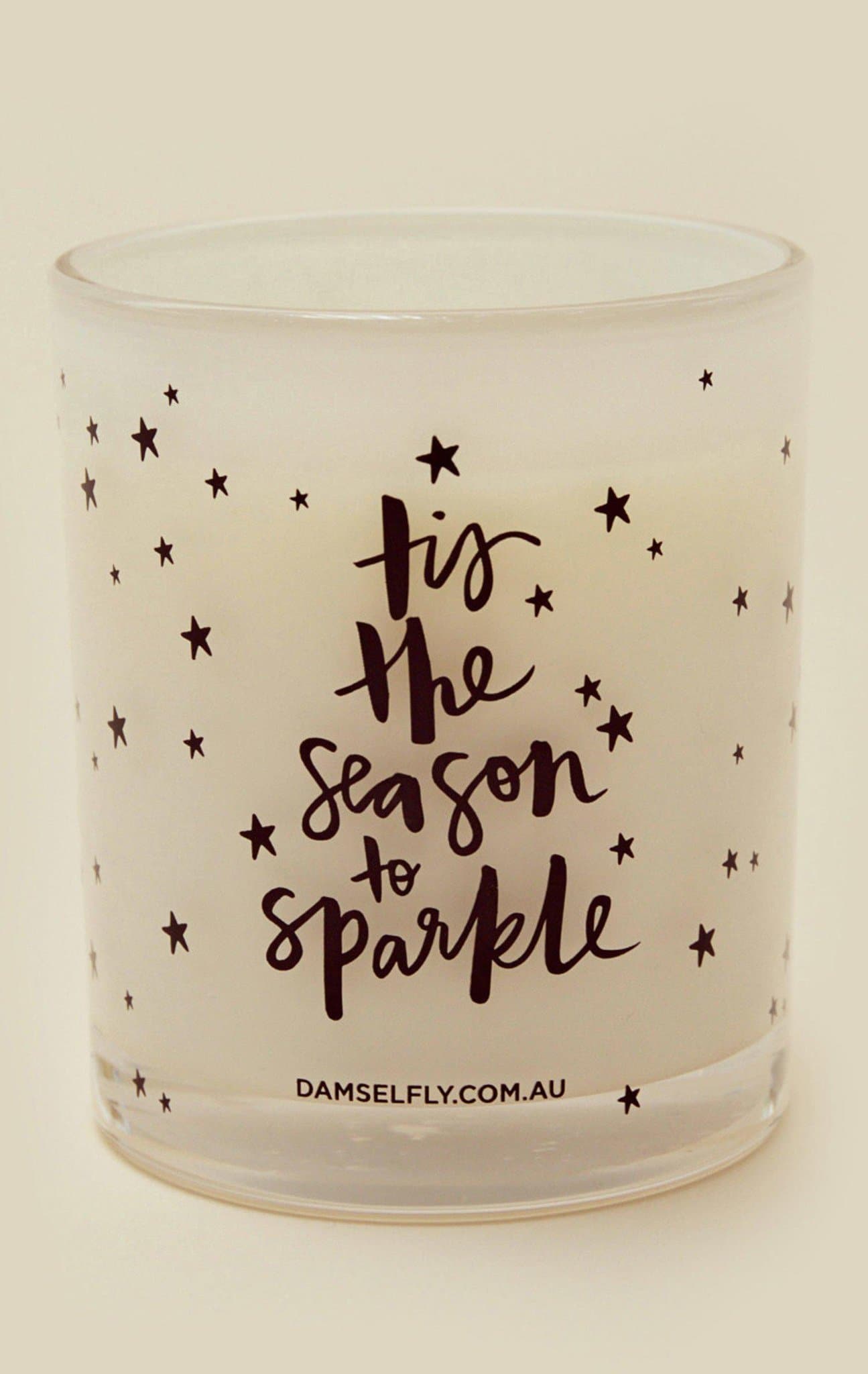 DAMSELFLY TIS THE SEASON TO SPARKLE - WHITE