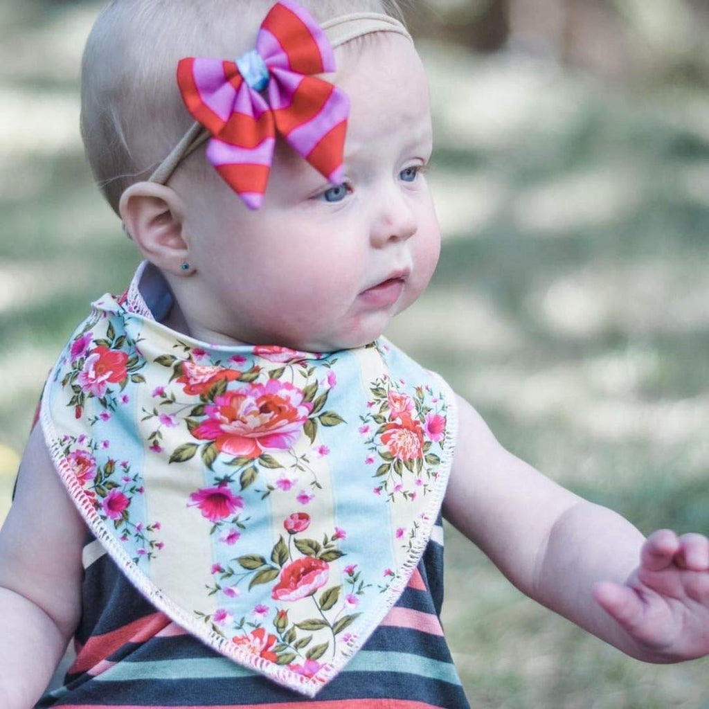 baby girl bandana bibs